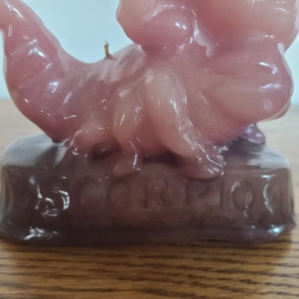 Vintage Scorpion Novelty Wax Candle - SCORPIO HOROSCOPE - Vintage Rare Unique